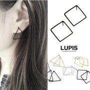 トライアングル＆スクエアフレームピアス