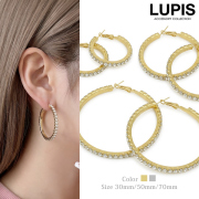 ジュエルフープピアス
