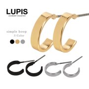 プレートハーフフープピアス