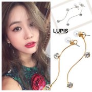 カーブストーンバックキャッチピアス