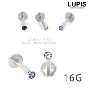 【16G】ラブレットスタッドジュエルボディピアス