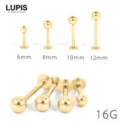 【16G】ゴールドシンプルラブレットスタッドボディピアス
