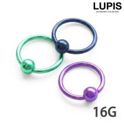 【16G】シンプルカラーキャプティブビーズリングボディピアス