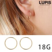 【18G】シンプルゴールドシームレスリングボディピアス