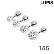 【16G】パヴェストーンストレートバーベルボディピアス