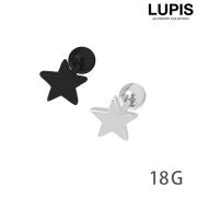 【18G】スターストレートバーベルボディピアス