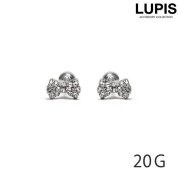 【20G】パヴェリボンストレートバーベルボディピアス