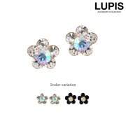 プチフラワーストーンピアス