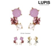 ミラーボールビジューパールピアス