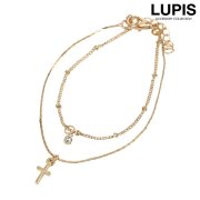 クロスストーン2連ブレスレット