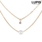 ストーンパール2連ネックレス