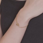 【金属アレルギー対応 316L】ノットステンレスブレスレット