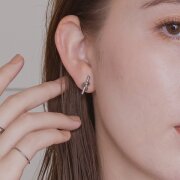 【金属アレルギー対応 316L】ノットステンレスピアス