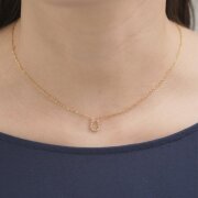 【金属アレルギー対応 316L】プチホースシューステンレスネックレス