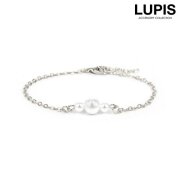 3連パールブレスレット