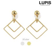 ダブルスクエアフレームイヤリング