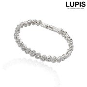 ハートラインストーンブレスレット