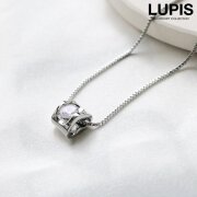 ハートサイドキュービックジルコニアネックレス