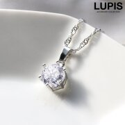 キュービックジルコニアスクリューチェーンネックレス