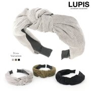 コーデュロイリボンカチューシャ