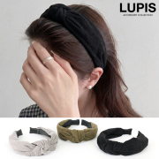 コーデュロイリボンカチューシャ