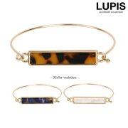 マーブルストーンプレートブレスレット