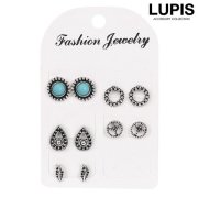 ターコイズアンティークピアスセット