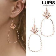 パイナップルフレームフックピアス