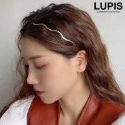 シンプルメタルウェーブカチューシャ