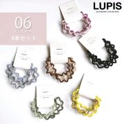 ウェーブラインカラーヘアゴムセット