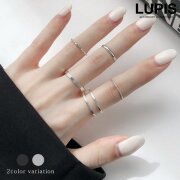 シンプルメタルリングセット