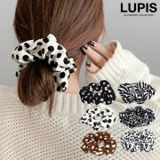 アニマル×ドット柄シュシュ