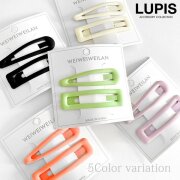 パステルマットカラーぱっちんヘアピンセット