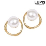 変形サークルパールポイントピアス