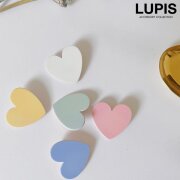 カラーハートヘアクリップ