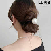 大粒パールジャージヘアゴム