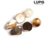 マーブルストーンヘアクリップ