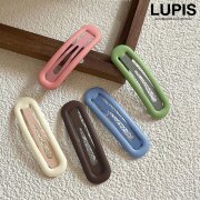 マットカラーオーバルぱっちんヘアピン