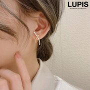 パール×メタルカーブラインクロスピアス