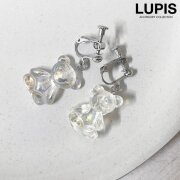 オーロラくまイヤリング