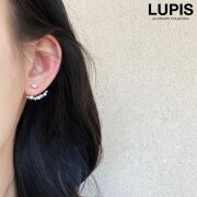 スター×ジュエルカーブラインバックキャッチピアス