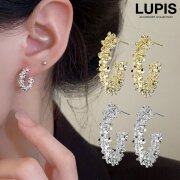 ゴージャスメタルフープピアス