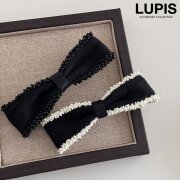 ビーズパイピングリボンバレッタ