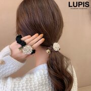 つぶつぶパール×メタルボールヘアゴム