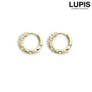 ツイストパールプチフープピアス