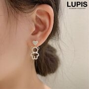 ハート×ベアーピアス