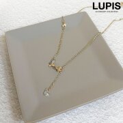 バタフライY字ネックレス