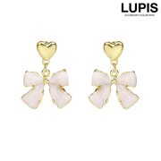ハート×リボンピアス