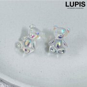オーロラくまピアス