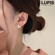 モノトーンハートピアス